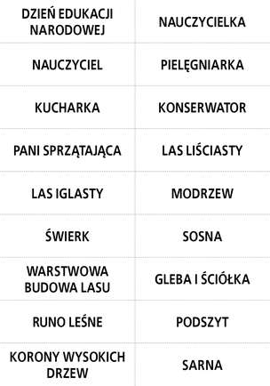 Karty demonstracyjne. Materiały edukacyjno-terapeutyczne. PAŹDZIERNIK