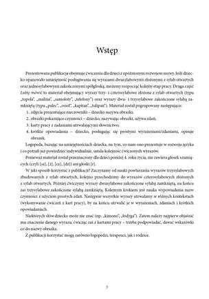 Lubię mówić. Materiały do terapii opóźnionego rozwoju mowy. Część 2: etap prostych wyrazów dwu-, trzy- i czterosylabowych