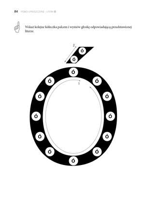 Rzuć okiem na litery: A, O, U, Ó, E, I, Y. Ćwiczenia doskonalące percepcję wzrokową na materiale literowym