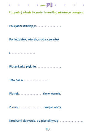 Zdania obrazkowo-wyrazowe. Materiał do terapii głosek p, pi, b, bi, m, mi