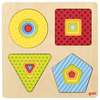 Puzzle warstwowe - 4 kształty geometryczne