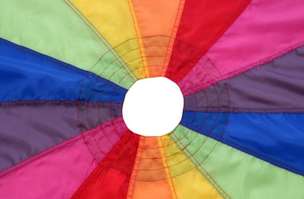 Spadochron Animacyjny 7 BARW (chusta animacyjna) AKSON - 1,75 metra średnicy