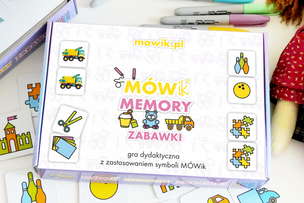 MÓWik MEMORY Zabawki - gra dydaktyczna z zastosowaniem symboli MÓWik