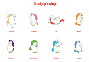 Uczucia Gucia. Gucio się cieszy