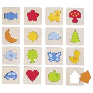 Memo dotykowe w woreczku - dopasuj kształty (56968)