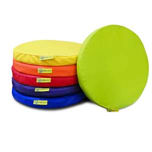 Poduszki siedziska bez nadruku (ekoskóra) - zestaw 6 sztuk