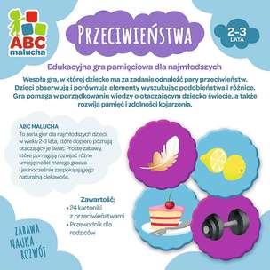 ABC Malucha. Przeciwieństwa - edukacyjna gra pamięciowa dla najmłodszych