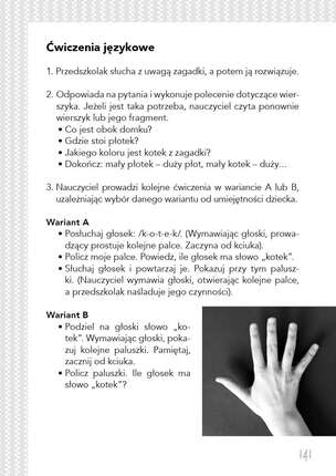 Ja was, palce, dobrze znam! Liczby, liczebniki, dni tygodnia i głoski ‒ ćwiczenia paluszkowe z wierszykami
