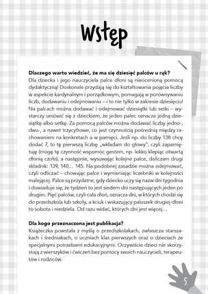 Ja was, palce, dobrze znam! Liczby, liczebniki, dni tygodnia i głoski ‒ ćwiczenia paluszkowe z wierszykami