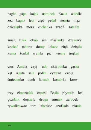 Czytanki. Wyrazy. Materiały do nauki czytania metodą sylabową