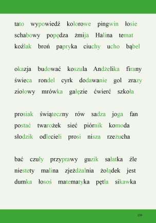 Czytanki. Wyrazy. Materiały do nauki czytania metodą sylabową