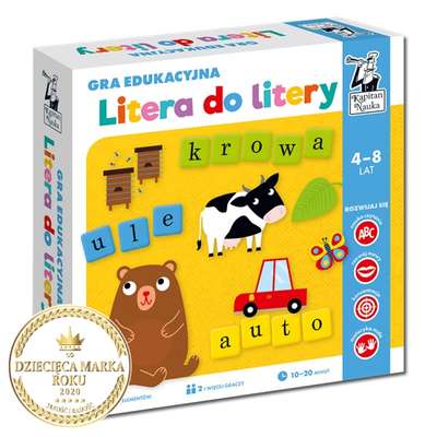 Kapitan Nauka. Litera do litery - gra edukacyjna