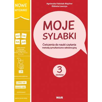 Moje sylabki - wczesna nauka czytania metodą symultaniczno-sekwencyjną. Zestaw 3 (nowe wydanie)