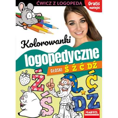 Ćwicz z logopedą. Kolorowanki logopedyczne. Głoski SZ Ż CZ DŻ (1)