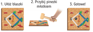 Przybijanka - układanka geometryczna