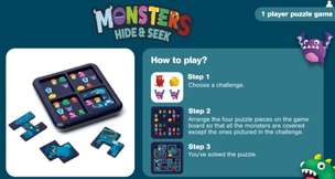 Smart Games Monsters Hide &amp; Seek (ENG) IUVI Games - układanka logiczna