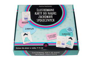 Ilustrowane karty do nauki zachowań społecznych. Zestaw dla dzieci w wieku 7-14 lat