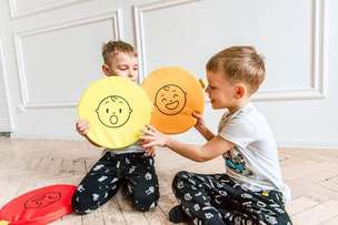 Poduszki siedziska Emocje (materiał) - zestaw 6 sztuk