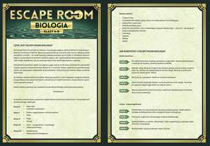 ESCAPE ROOM Biologia klasy 4-8 - gra edukacyjna do prowadzenia lekcji biologii