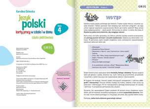Język polski. Karty pracy w szkole i w domu. Klasa 4