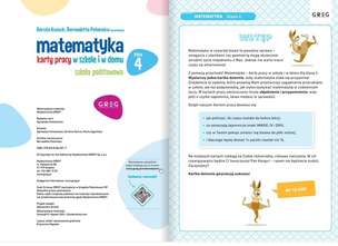 Matematyka. Karty pracy w szkole i w domu. Klasa 4