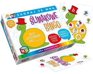 Ślimakowe bingo - gra ćwicząca rozpoznawanie liter: B P, D 