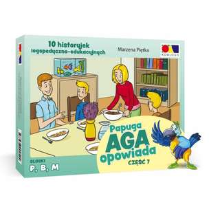 Historyjki obrazkowe. Papuga Aga Opowiada. Część 7 - P, B, M