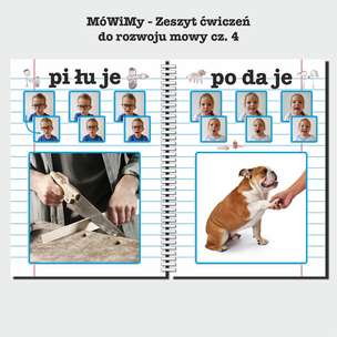 MóWiMy. Zeszyty ćwiczeń do rozwoju mowy. Część 1, 2, 3, 4 - ZESTAW