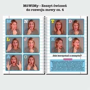 MóWiMy. Zeszyty ćwiczeń do rozwoju mowy. Część 1, 2, 3, 4 - ZESTAW