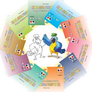 Papuga Aga opowiada. Kolorowanki logopedyczno-edukacyjne. Część 1-10 [PAKIET]
