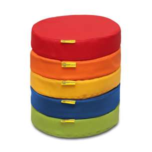 Poduszki siedziska bez nadruku (ekoskóra) Akson - zestaw 5 szt o grubości 6 cm