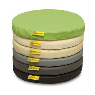 Poduszki siedziska pastelowe NATURA (ekoskóra) Akson - zestaw 6 sztuk