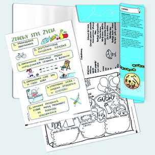 Sketchnotki. Przyroda szkoła podstawowa - graficzne karty pracy