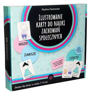 Ilustrowane karty do nauki zachowań społecznych. Zestaw dla dzieci w wieku 7-14 lat