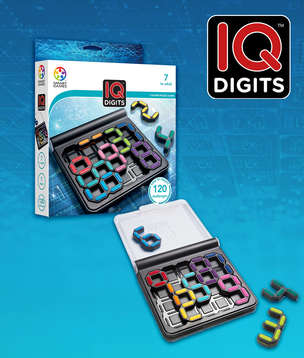 Smart Games IQ Digits (PL) IUVI Games - układanka logiczna rozwijająca inteligencję