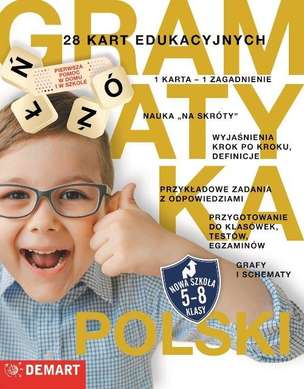 Język polski. Gramatyka. Karty edukacyjne klasy 5-8