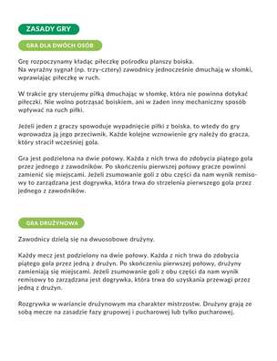 Piłkarzyki dmuchane - gra logopedyczna ćwicząca sprawność aparatu mowy