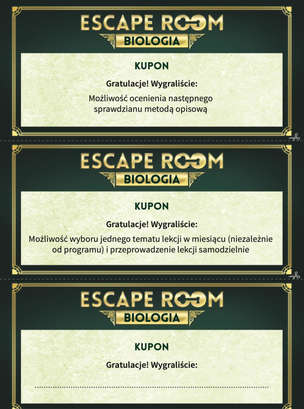 ESCAPE ROOM Biologia klasy 4-8 - gra edukacyjna do prowadzenia lekcji biologii