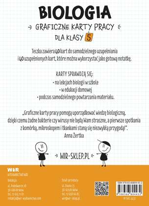 Biologia. Graficzne karty pracy dla klasy 5