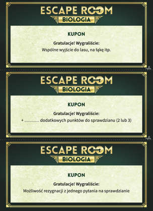 ESCAPE ROOM Biologia klasy 4-8 - gra edukacyjna do prowadzenia lekcji biologii
