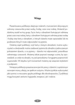 Lubię mówić. Materiały do terapii opóźnionego rozwoju mowy. Część 6: odmiana czasownika