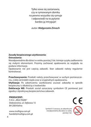 W rymowanym domku - gra edukacyjna