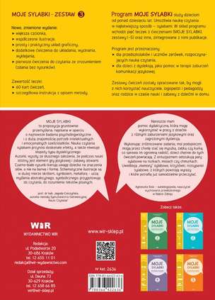 Moje sylabki - wczesna nauka czytania metodą symultaniczno-sekwencyjną. Zestaw 3 (nowe wydanie)