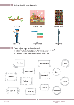 Mój język polski. Ćwiczenia z gramatyki dla dzieci z zaburzeniami komunikacji językowej. Część 3