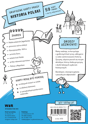 Historia Polski. Graficzne karty pracy dla klas 6