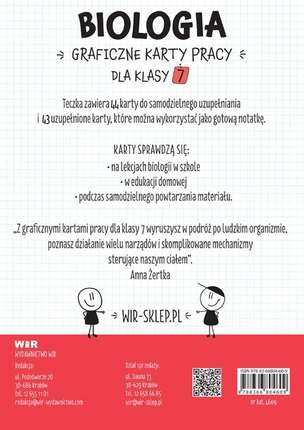 Biologia. Graficzne karty pracy dla klasy 7