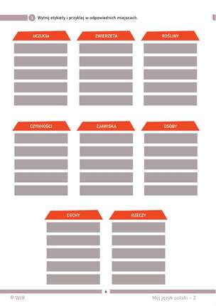 Mój język polski. Ćwiczenia z gramatyki dla dzieci z zaburzeniami komunikacji językowej. Część 2