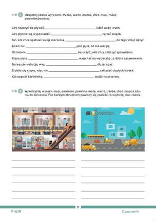 Mój język polski. Ćwiczenia z gramatyki dla dzieci z zaburzeniami komunikacji językowej. Część 4