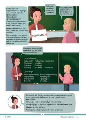 Mój język polski. Ćwiczenia z gramatyki dla dzieci z zaburzeniami komunikacji językowej. Część 4