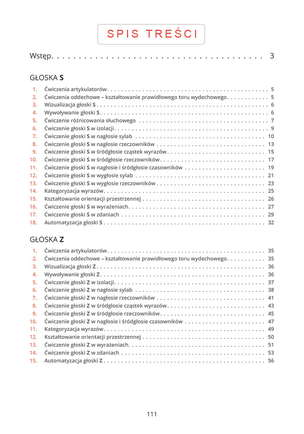 Ćwiczenia wprowadzające i utrwalające głoski S, Z, C, DZ